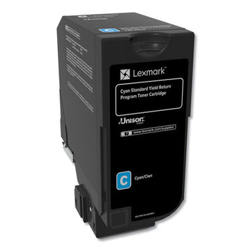Lexmark™ 74c1sc0 Return Program Unison Toner, 7,000 Page-yield, Cyan freeshipping - TVN Wholesale